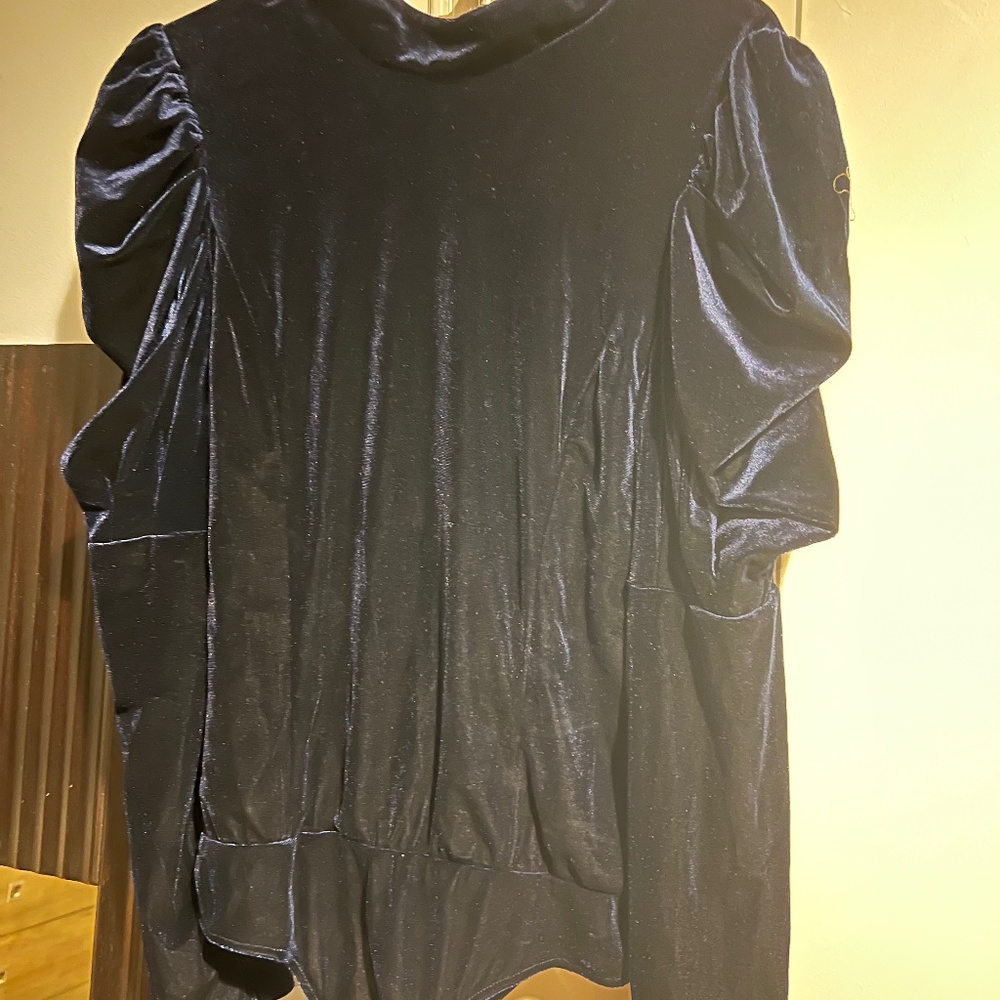 New MISA Blue Velvet Bodysuit